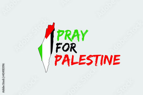 Pray For Palestine  Vector Illustration Template | Free Palestine Vector Design