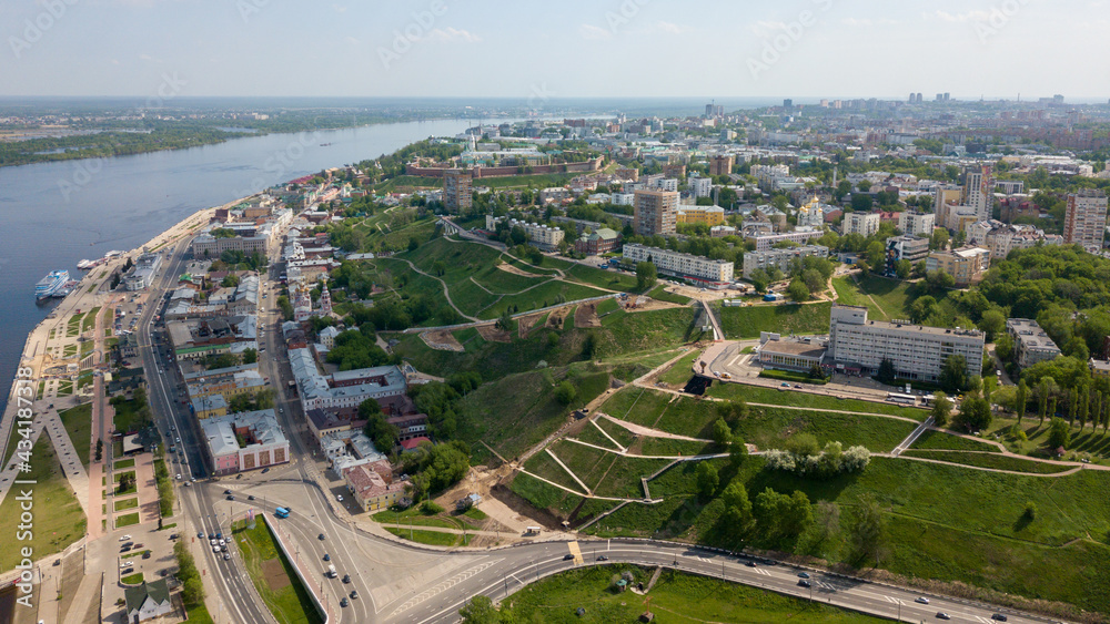 Volga river embankment in Nizhny Novgorod	