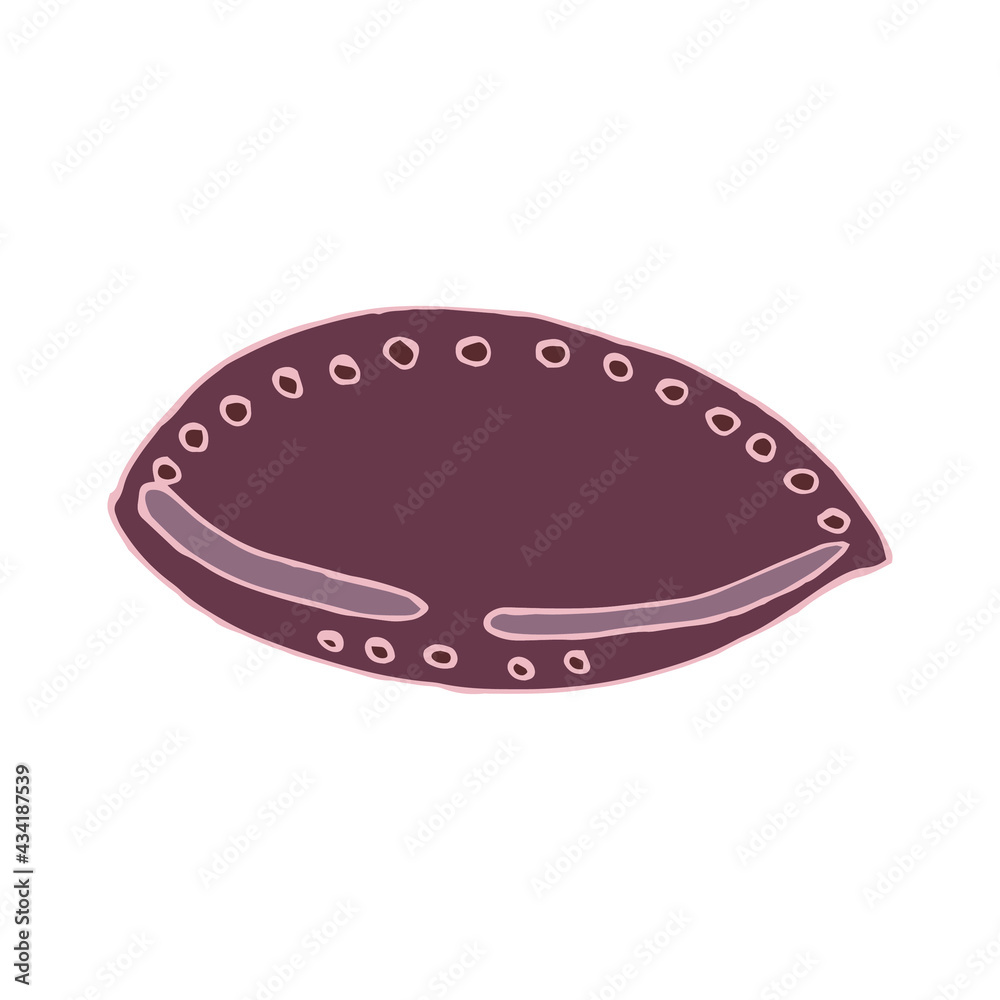 seashell sea vector isolated hand drawing sketch pink seashell sea vector isolated hand drawing sketch pink