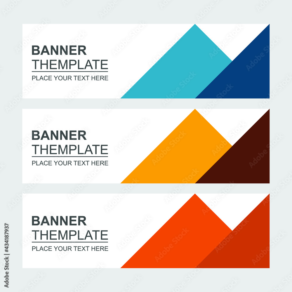 Set of abstract vector banners design. Collection of web banner template. modern template design for web ads flyer poster background Set of abstract vector banners design. Collection of web banner template. modern template design for web ads flyer poster background