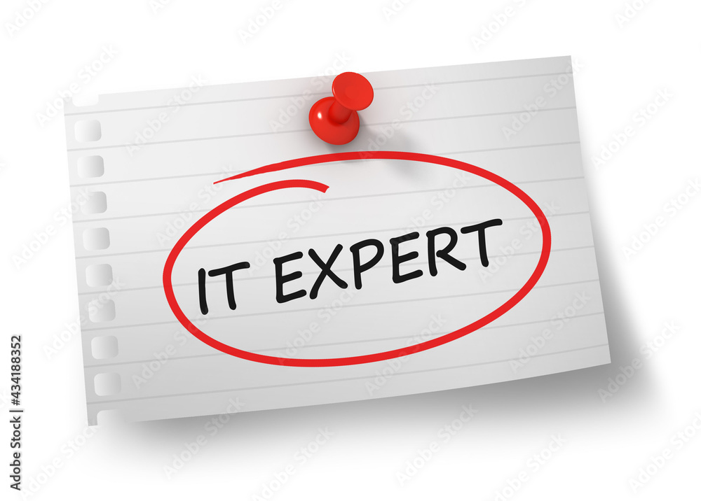 it expert concept 3d illustration isolated it expert concept 3d illustration isolated