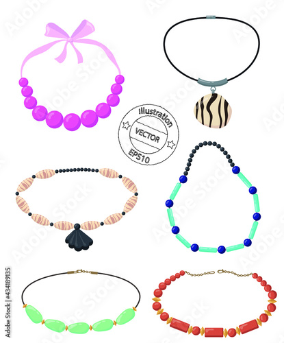 Set of necklace