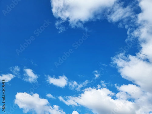 Blue sky and clouds. Nature.