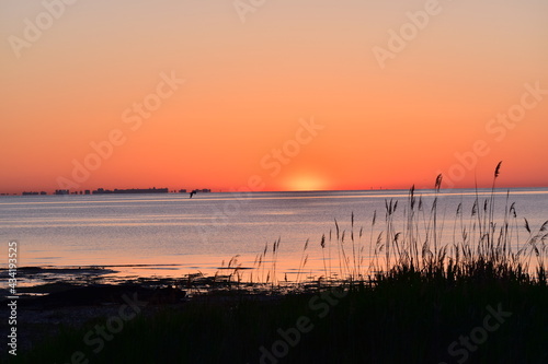 Sunrise at Raritan bay New Jersey