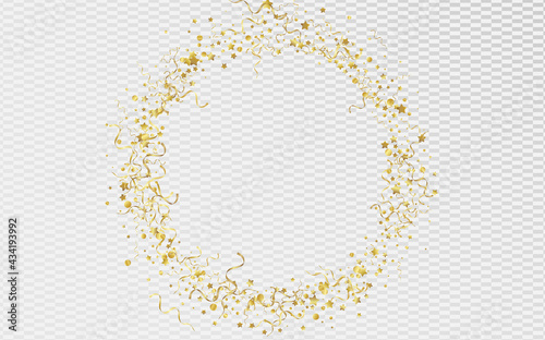 Golden Serpentine Anniversary Vector Transparent