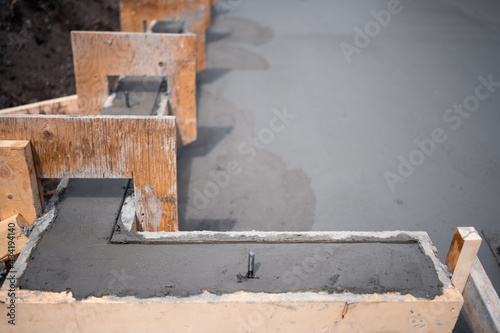 garage pad poured concrete