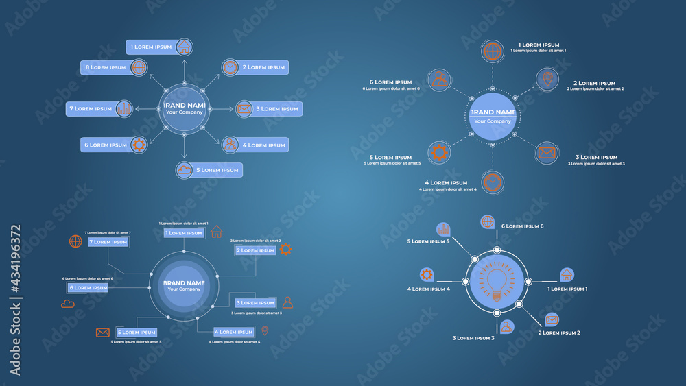 Infographics Overlay Set 2 Stock Template | Adobe Stock