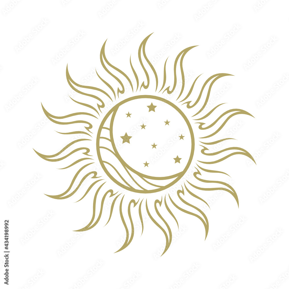 Naklejka premium GOLD UNIVESE