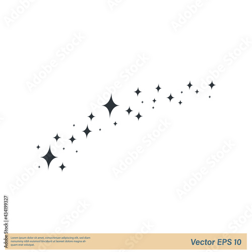 stars icon sparkle simple design element