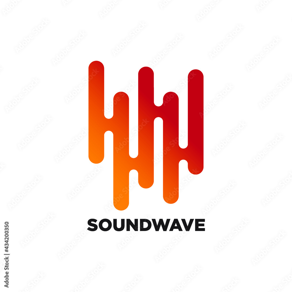 Obraz premium sound logo design with geometry