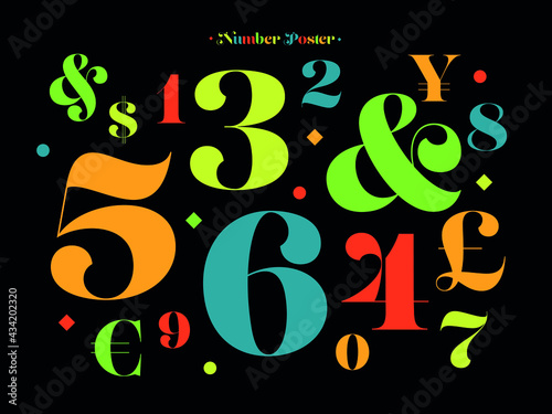 Beautiful elegant figure, dollar, euro and cent symbols. Vintage and retro typographic. Vector Illustration