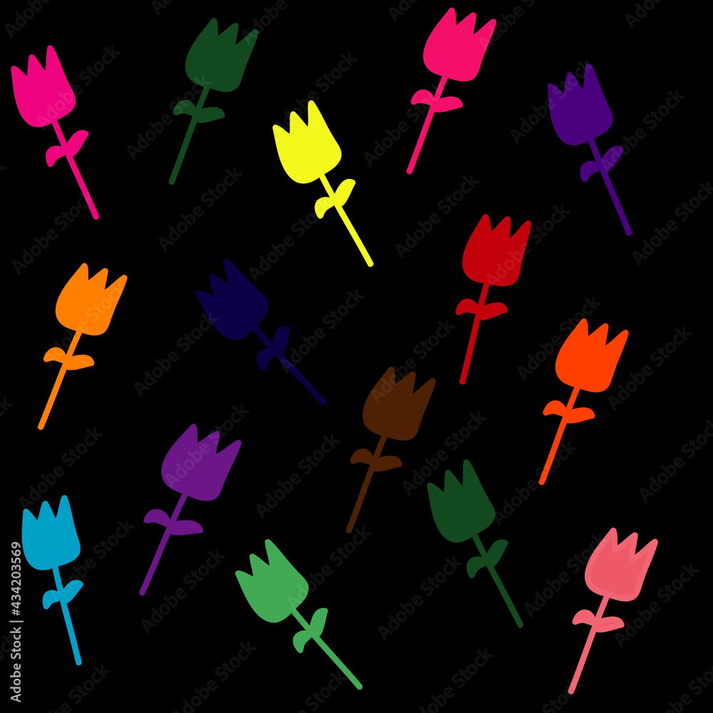 seamless pattern with flowers seamless pattern with flowers