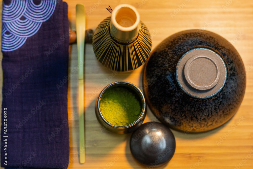 Organic matcha green tea set Organic matcha green tea set