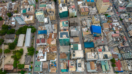 aerial view of Dar es Salaam, Tanzania