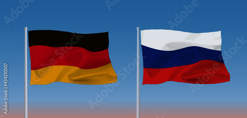 ドイツとロシアの国旗