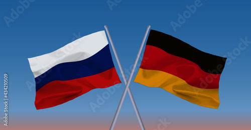 ドイツとロシアの国旗