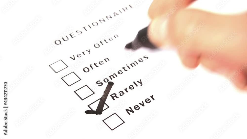Ticking Customer Questionnaire Form Ticking Customer Questionnaire Form