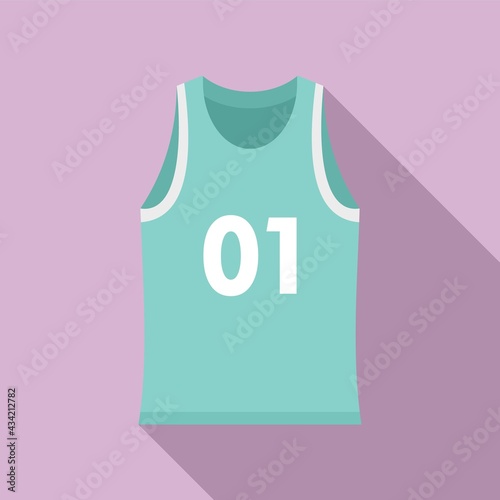 Running vest icon, flat style