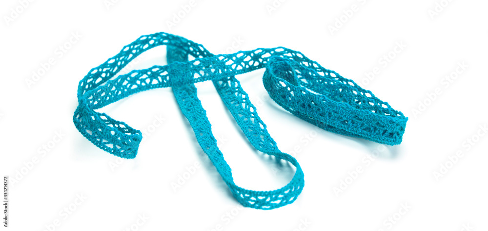 Braid, cords, ribbons for needlework on a white background. Braid, cords, ribbons for needlework on a white background.
