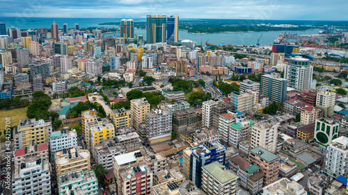 aerial view of Dar es Salaam, Tanzania