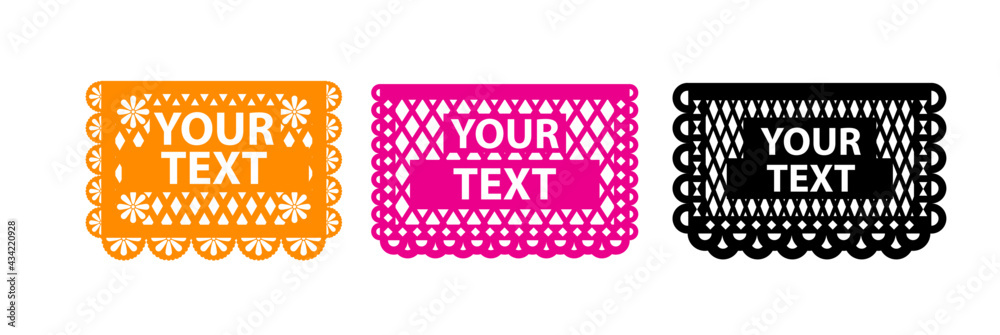 Papel picado para personalizarlo