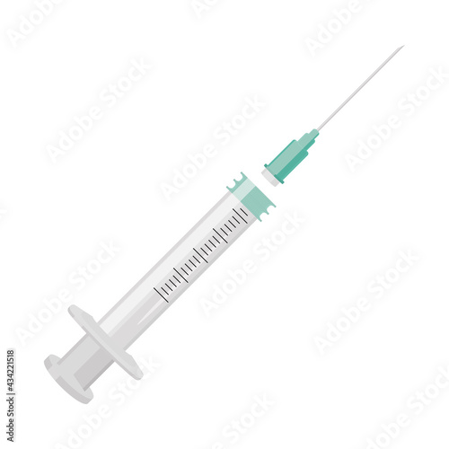 Isolated syringe illustration
