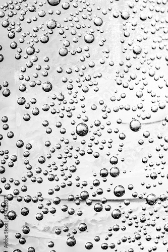 drops of gas in water as background