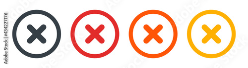 Delete icon sign. Vector illustration