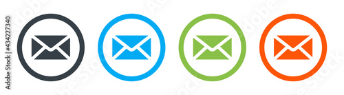 Message envelope icon. Vector illustration