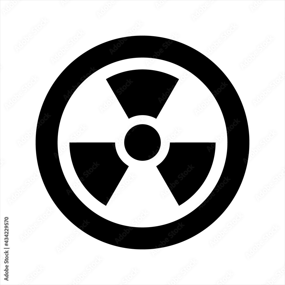 Radiation icon, vector and glyph Radiation icon, vector and glyph