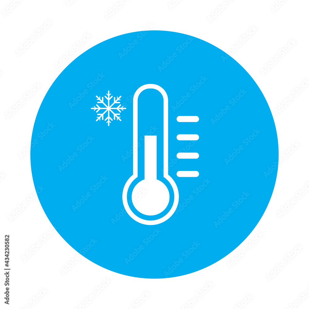 thermometer cold sign icon vector thermometer cold sign icon vector