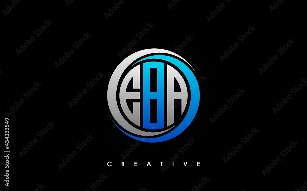 EBA Letter Initial Logo Design Template Vector Illustration EBA Letter Initial Logo Design Template Vector Illustration