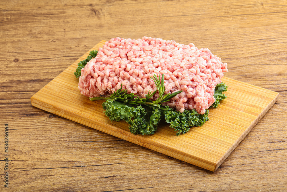Raw pork minced meat for cooking Raw pork minced meat for cooking