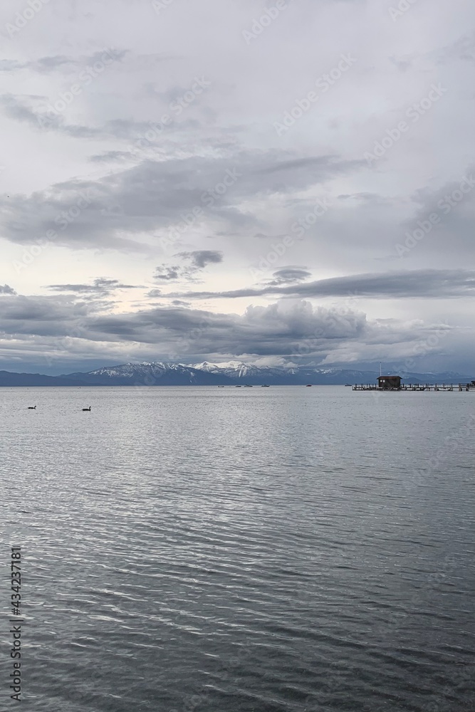 clouds over Lake Tahoe 