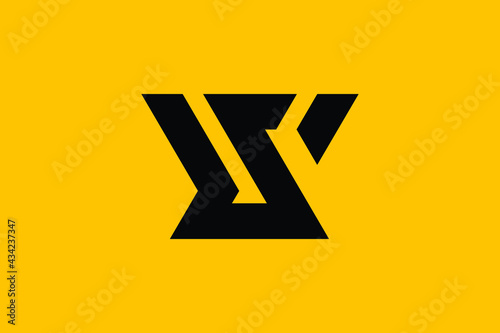 WS logo letter design on luxury background. SW logo monogram initials letter concept. WS icon logo design. SW elegant and Professional letter icon design on background. W S SW WS