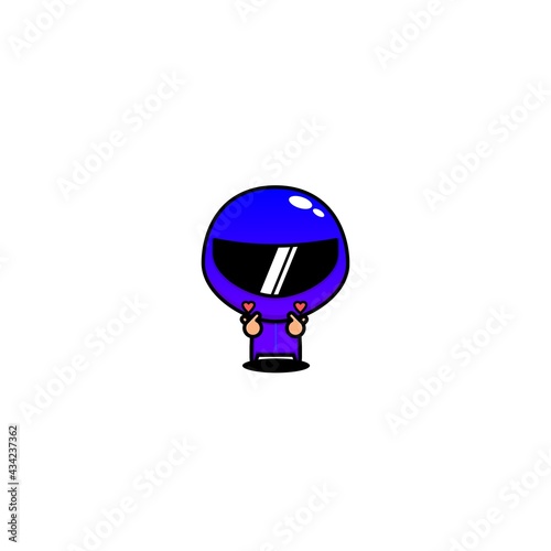 cute design of racer,cute style for t shirt, sticker, logo element