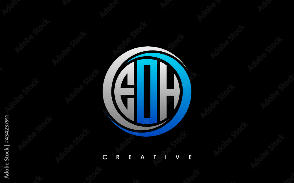 EOH Letter Initial Logo Design Template Vector Illustration EOH Letter Initial Logo Design Template Vector Illustration