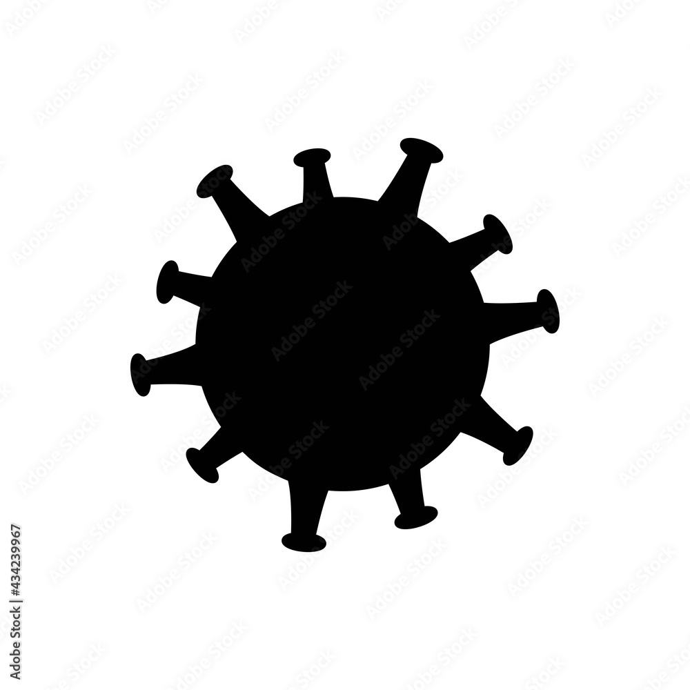 Solid black icon of a virus or bacteria cell. Novel Coronavirus 2019-nCoV Covid-19.Infection concept. Flat isolated symbol sign for: illustration, logo, mobile, design, web, dev, ui, ux. Vector EPS 10 Solid black icon of a virus or bacteria cell. Novel Coronavirus 2019-nCoV Covid-19.Infection concept. Flat isolated symbol sign for: illustration, logo, mobile, design, web, dev, ui, ux. Vector EPS 10