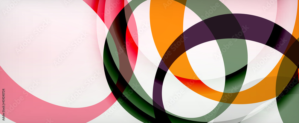 Ring geometric shapes, o letter repetition wallpaper. Abstract background for business or technology presentations, internet posters or web brochure covers Ring geometric shapes, o letter repetition wallpaper. Abstract background for business or technology presentations, internet posters or web brochure covers