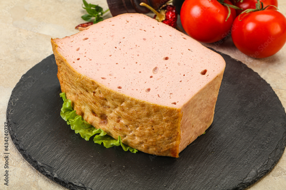 Homemade baked traditional meat loaf Homemade baked traditional meat loaf