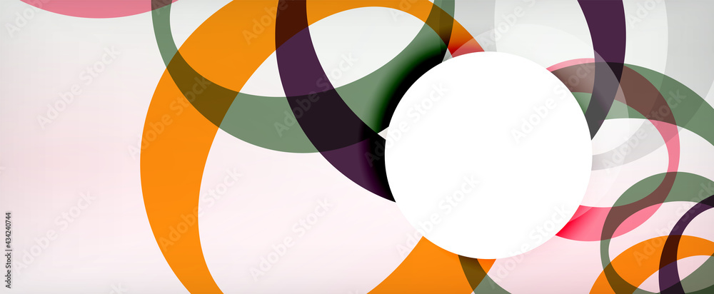 Ring geometric shapes, o letter repetition wallpaper. Abstract background for business or technology presentations, internet posters or web brochure covers Ring geometric shapes, o letter repetition wallpaper. Abstract background for business or technology presentations, internet posters or web brochure covers