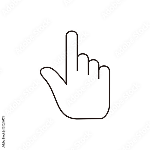 Hand gesture icon design illustration symbol