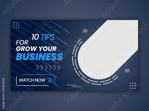 Fully Editable business youtube thumbnail template