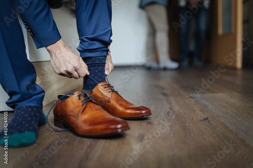 Groom's shoes at his wedding