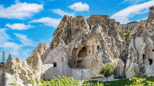 Volcanic cave city in Goreme national park. Capapdocia, Turkey