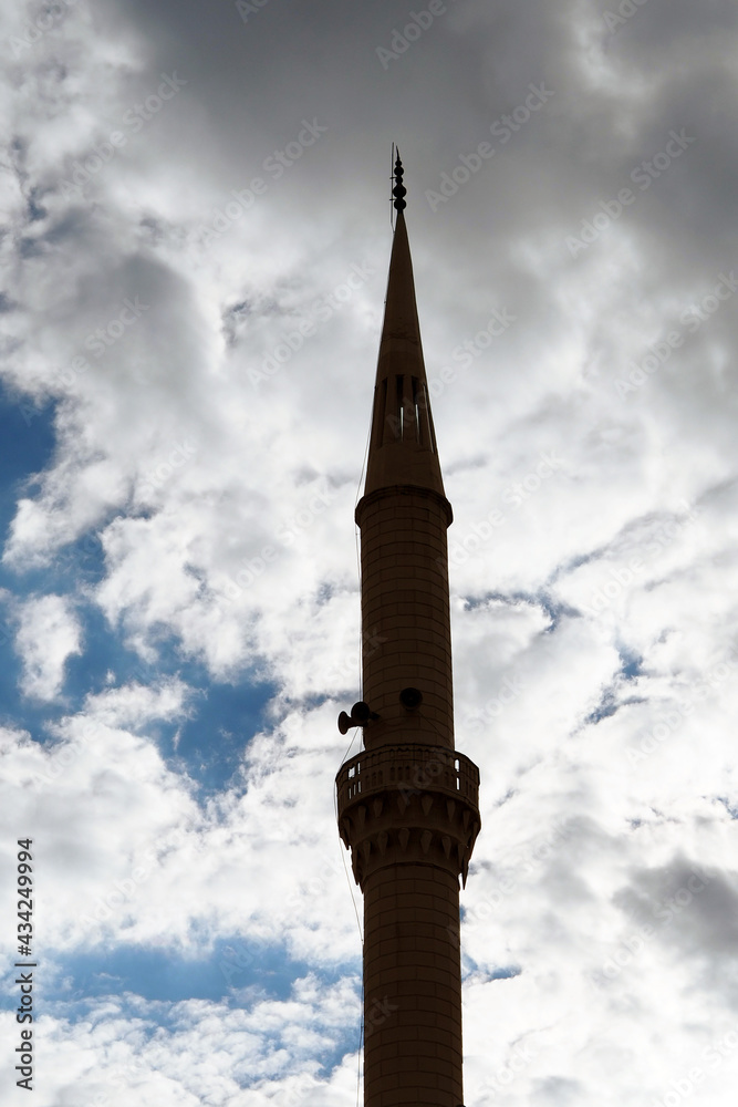 a mosque minaret, close-up minaret, islam and mosque in turkey, a mosque minaret, close-up minaret, islam and mosque in turkey,