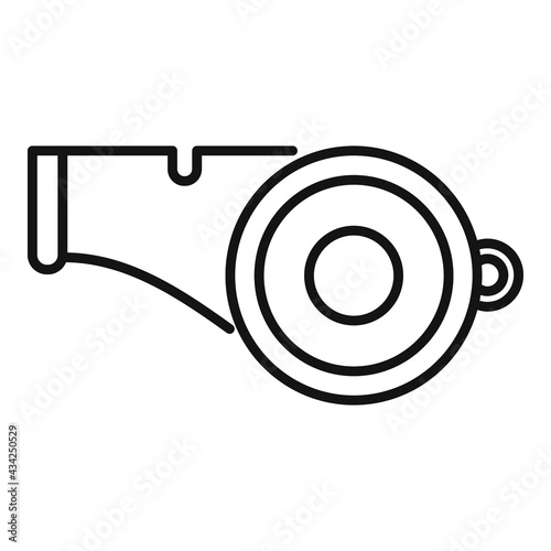 Running whistle icon, outline style