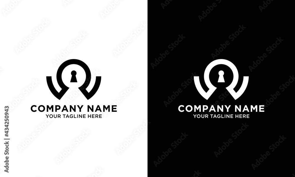 Initial Letter w Logo Lock Icon Vector Logo Design Initial Letter w Logo Lock Icon Vector Logo Design