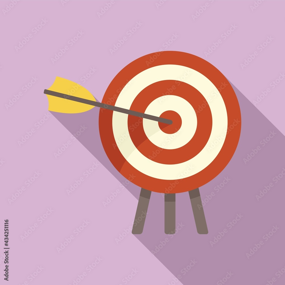 Arch target icon, flat style Arch target icon, flat style