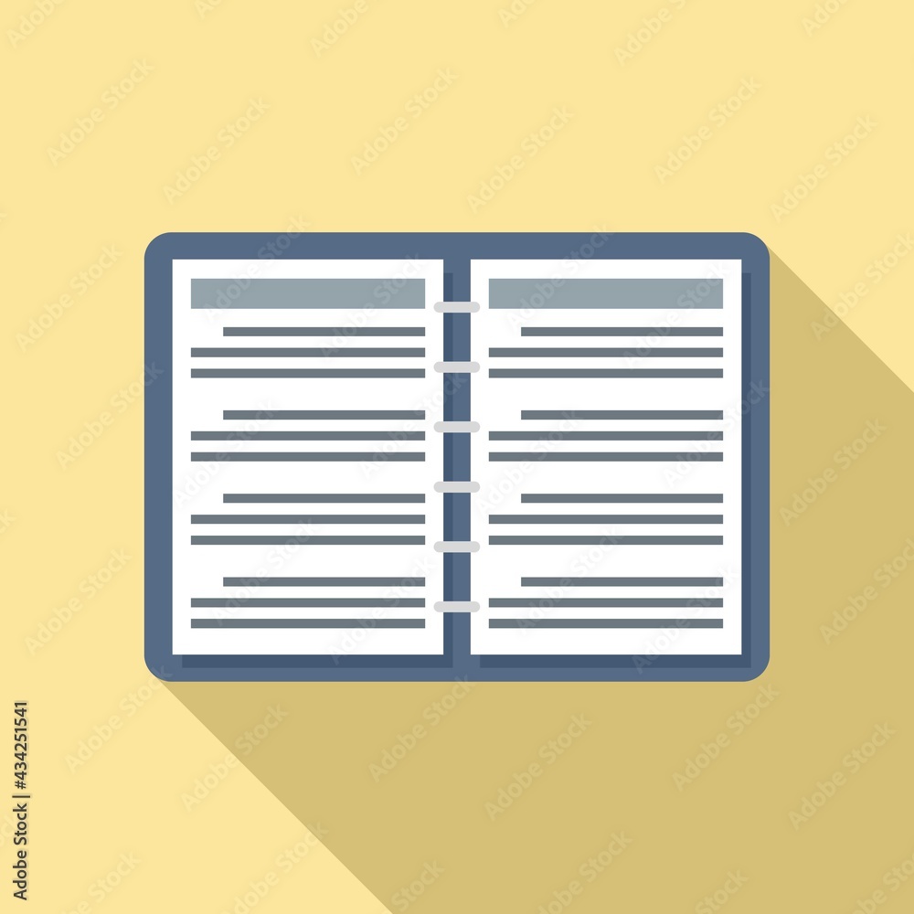 Syllabus plan icon, flat style Syllabus plan icon, flat style